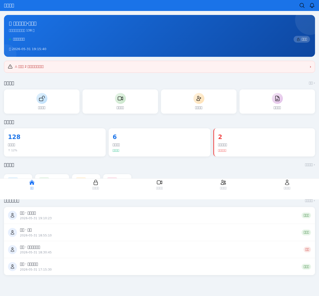 自助门店智能门禁系统